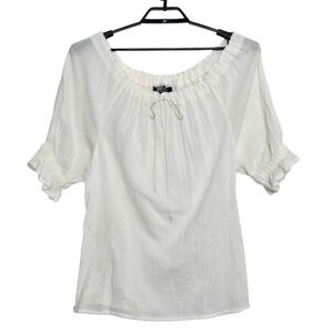 Chivalry Sports Renaissance Store Peasant Top Size L XL Ivory Off-White
